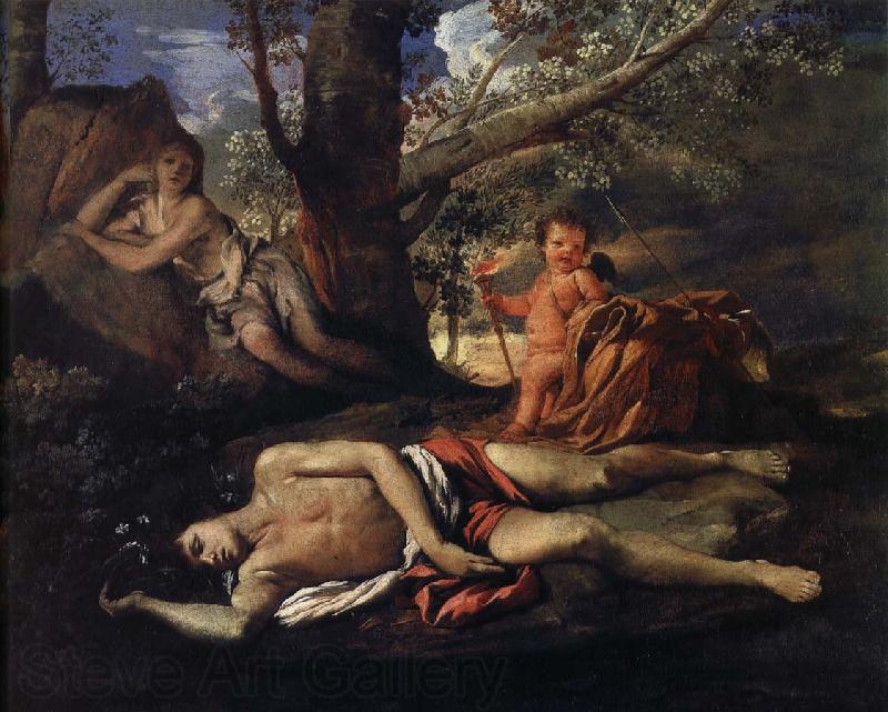 Nicolas Poussin echo och narcissus